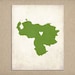 Venezuela Love Country Customizable Art Print