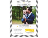 INSTANT DOWNLOAD - Father's Day Mini Session template - Photoshop template - E813