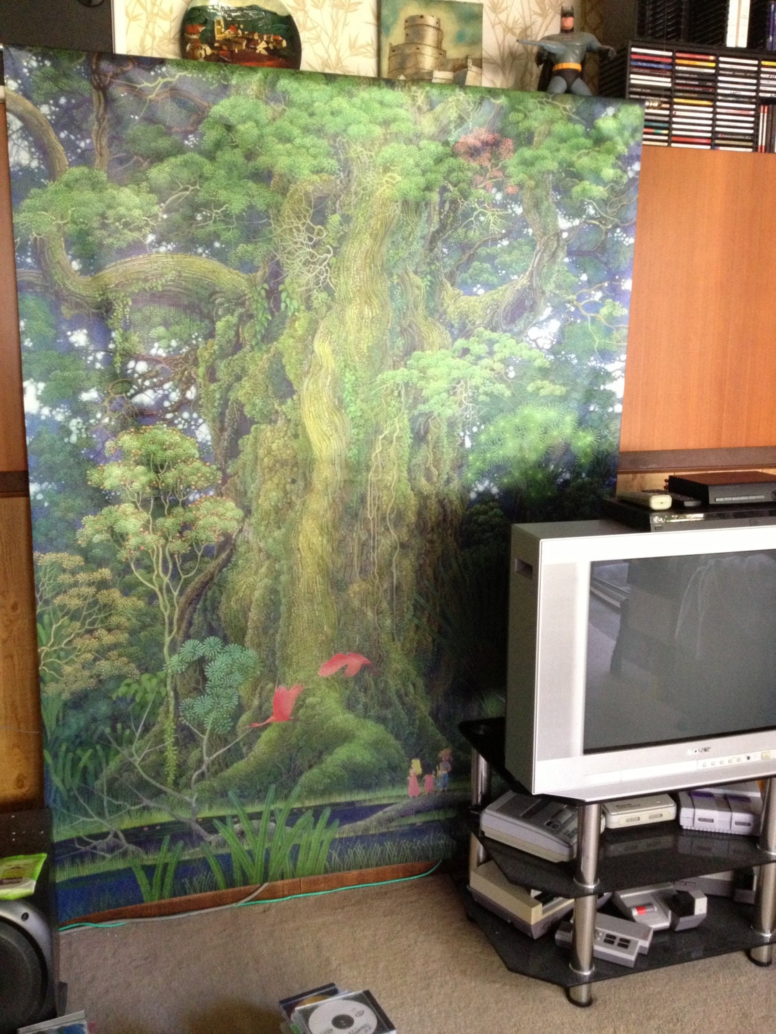 82x58 GIANT Secret of Mana SNES Cover art tree scene Wall Mural