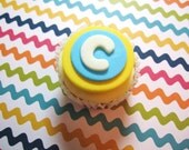 Circle Number or Letter Monogram Fondant cupcake topper for your birthday party Il_170x135