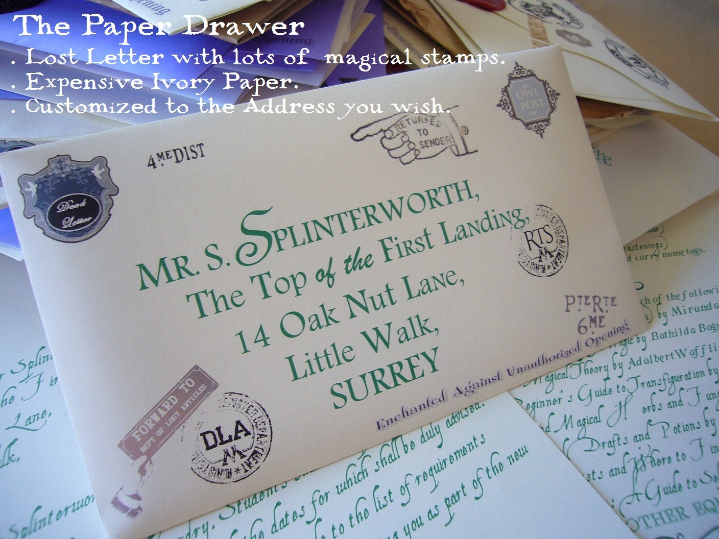 LOST HOGWARTS LETTER Style (2) Type Font