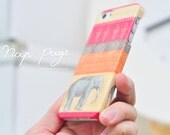 Apple iphone case for iphone iphone 5 iphone 4 iphone 4s iPhone 3Gs  : Abstract vintage India elephant