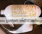 Kitchenaid Mixer Subway Art Vinyl Decal Sticker collection 4