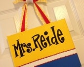 Handpainted Teacher's Classroom Name Sign