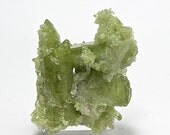 Green Gem Vesuvianite Idocrase Crystal Cluster Specimen Wrapping Gemstone