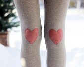 RESERVED - My Valentine Heart Leggings // size medium - RESERVED