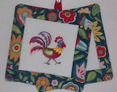 Pot Holder Colorful Rooster - Set of 2