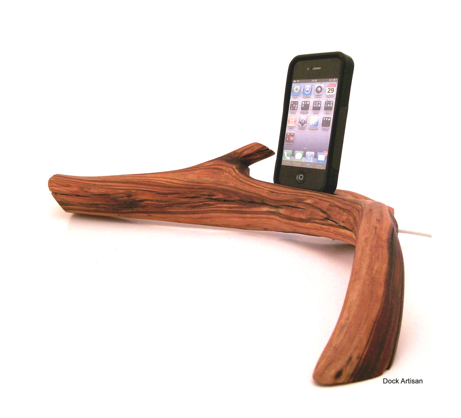 iPhone 4 Wood Charging Station by Dock Artisan