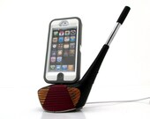 Vintage Wood Golf Club iPhone 5 Charger for Otterbox Defender Case