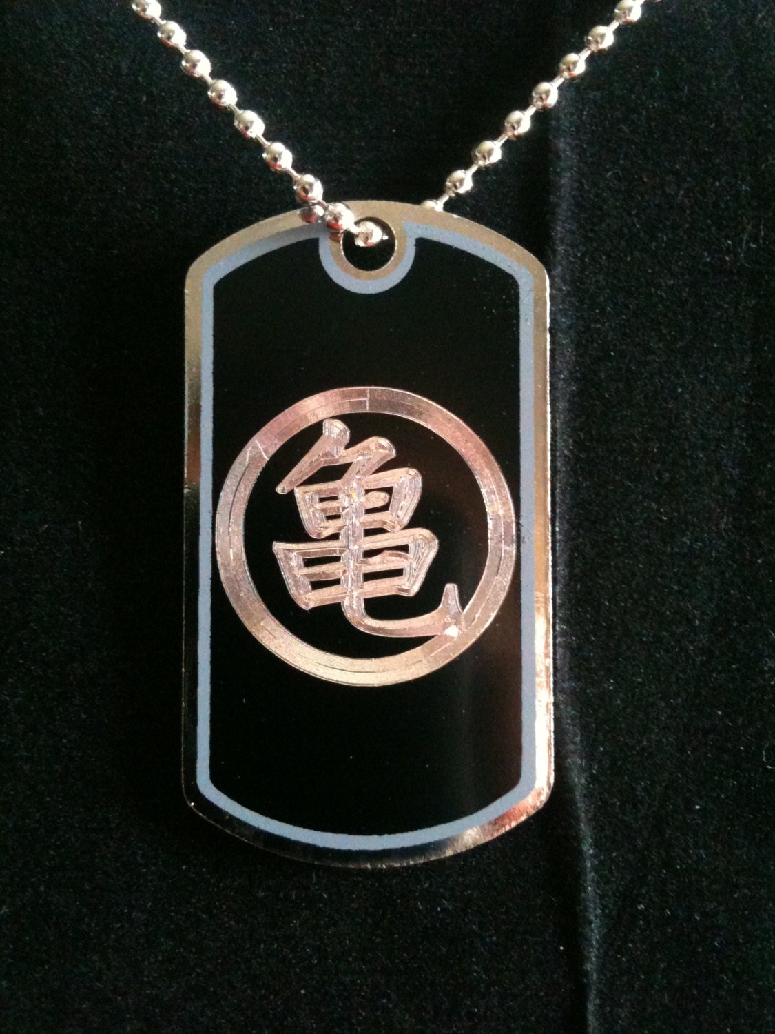 Dragon Ball Z Kame Master Roshi Symbol Dog Tag Necklace