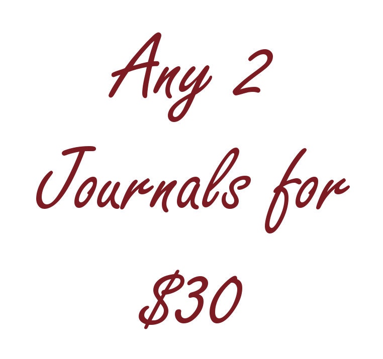 Journal Notebook Diary Notepad - Sale - Buy Any Two Journals for 40 Dollars - Discount - Lined Journal