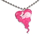 Pinkie Pie Heart Necklace, Kawaii Pony Friendship is Magic