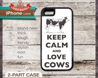 Keep Calm And Love Cows TOUGH iPhone 4/4S or iPhone 5 Case