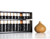 Vintage Abacus - Modern Rustic Home Decor - Black