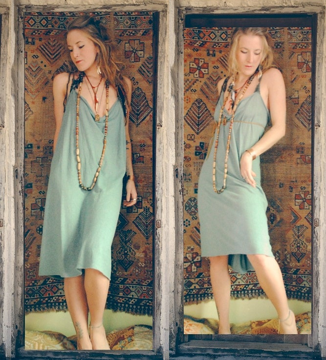 mama wolf smock dress. organic cotton/hemp blend. hand dyed colors. 'made to order'