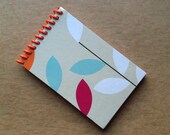 UPCYCLED NOTEBOOK FLOWER tissue box recycled spiral bound journal