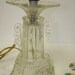 Pressed Glass Lamp Vintage Glass Lamp