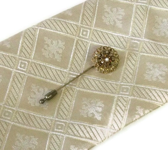 Vintage Pin, Intricate Flower Pin, W. Germany, Vintage Accessory, Vintage Jewelry, Vintage Flower Pin