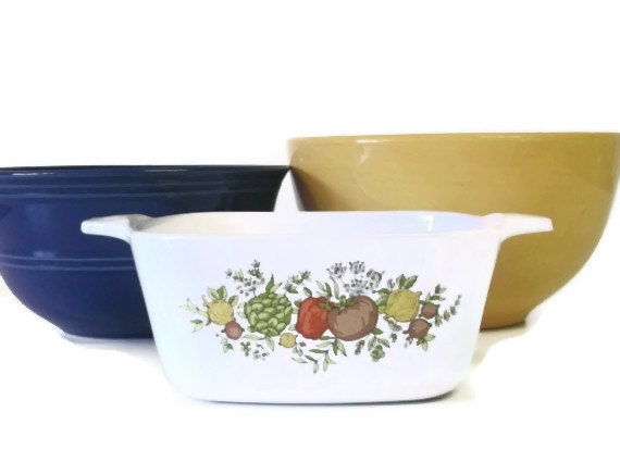 Corning Ware Petite Pan, Spice of Life  P-43-B,  Vintage Kitchen