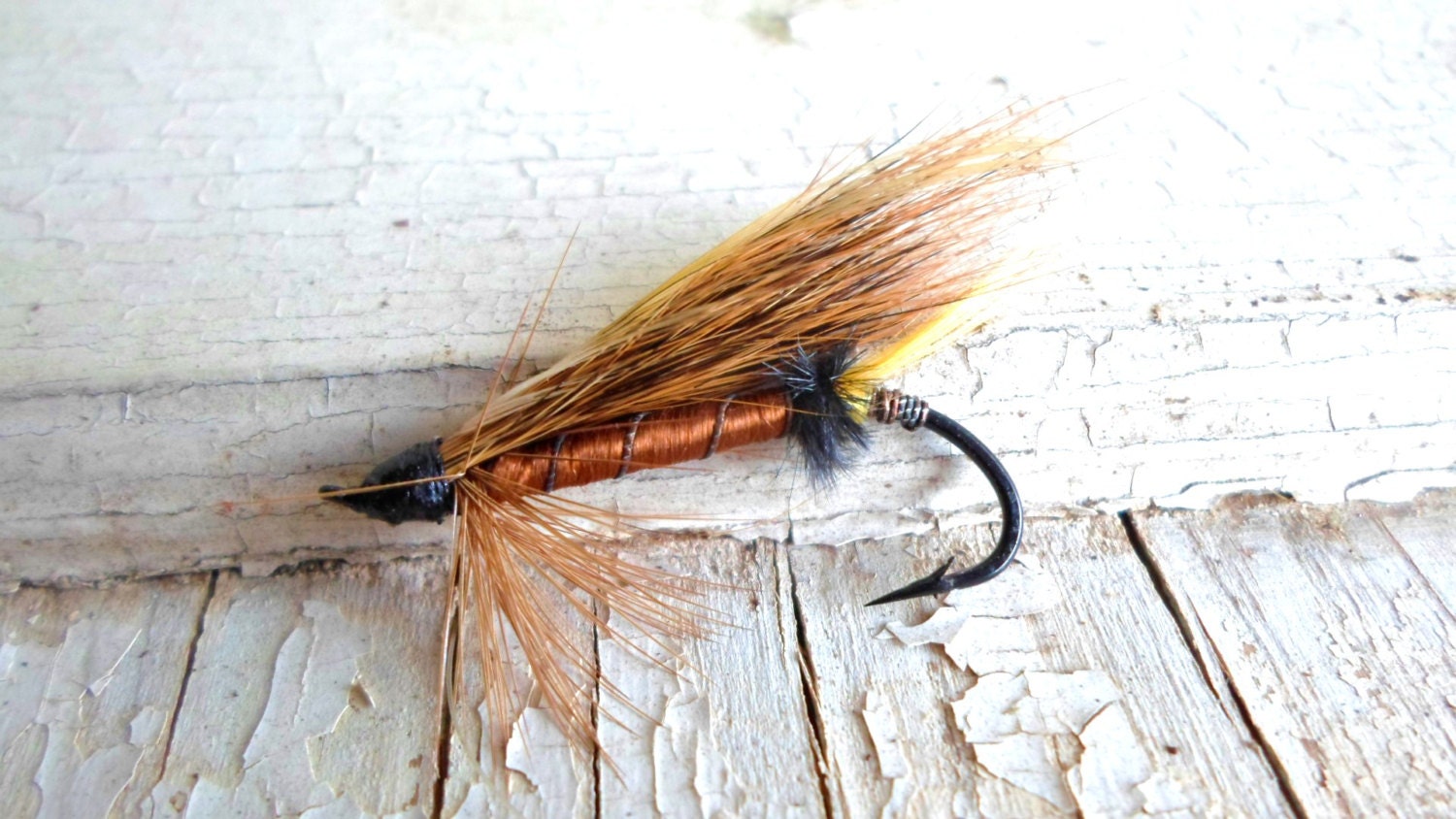 Vintage Fly Fishing Lures, Sports and Camping for Collection, Industrial, Hunting Lodge, Cabin