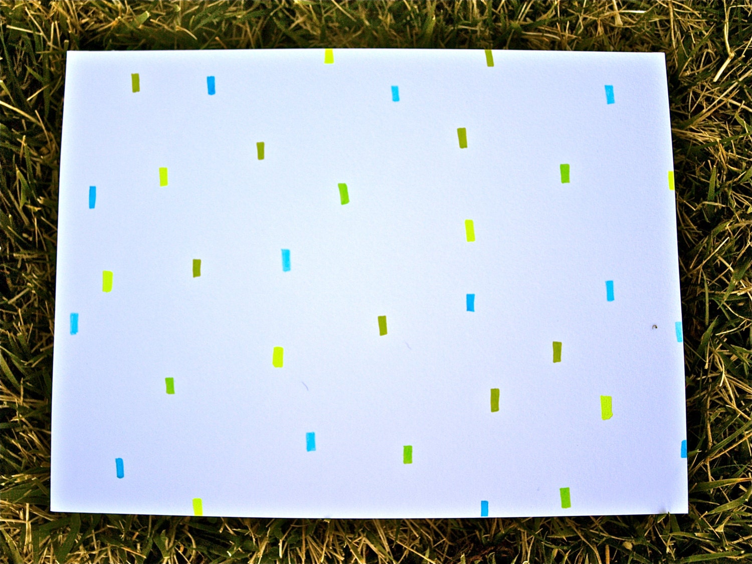 Graphic Green/Yellow Marker Drawing