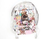 OMG SHOES, clear plastic shoes BACKPACK