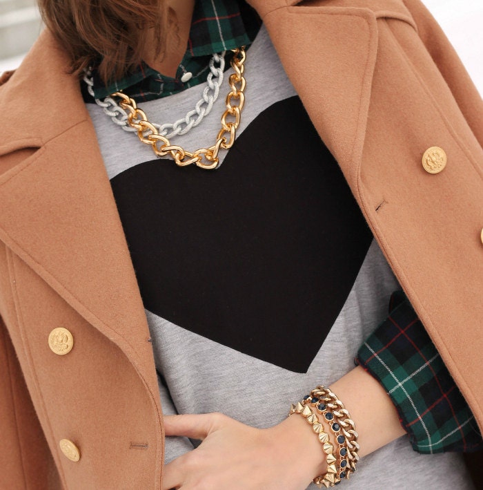Two Tone Gold Link Necklace