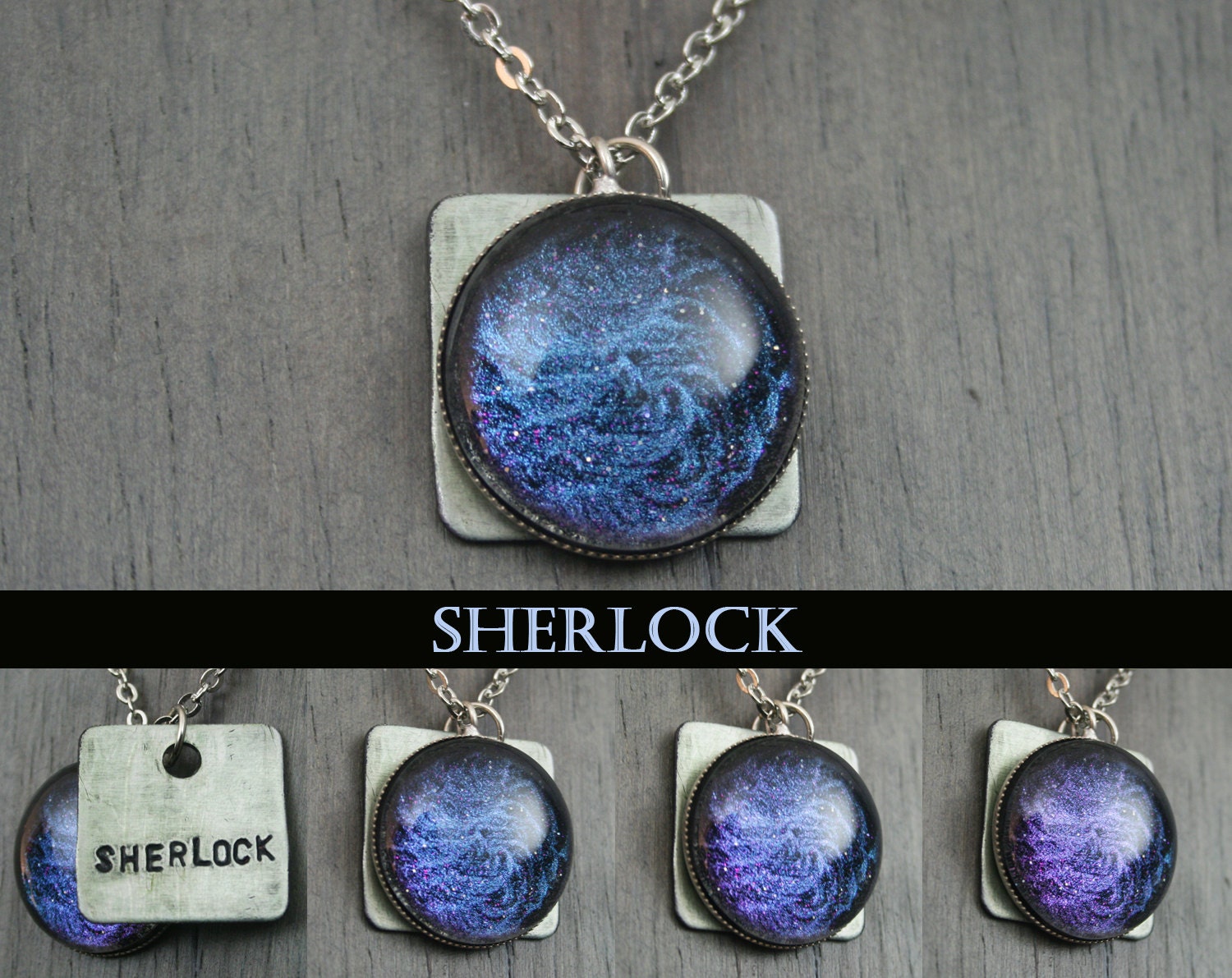 Sherlock "Sherlock" Hand Stamped Necklace