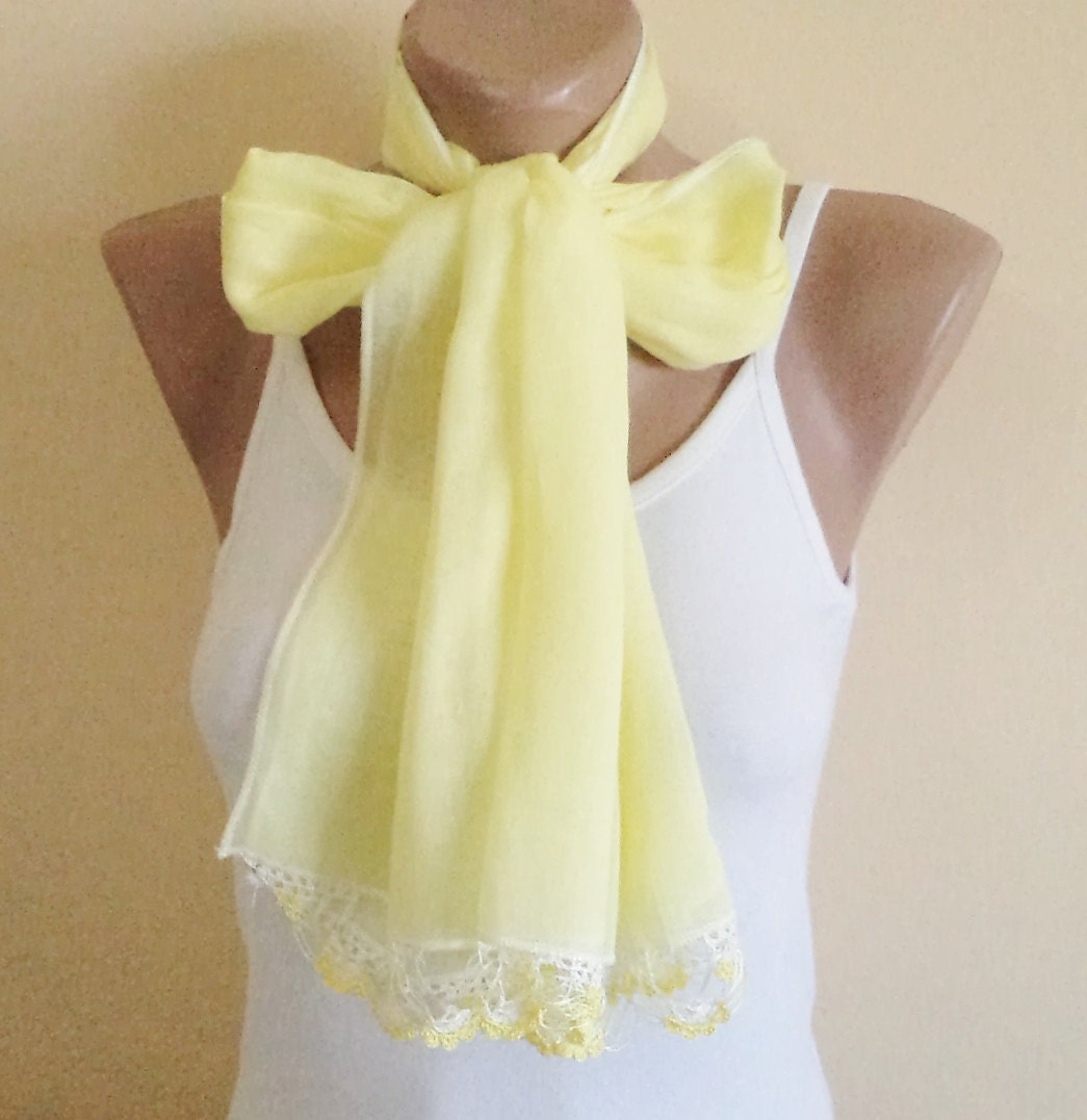 Women accessories,100% cotton, yellow  very soft scarf, crochet, spring, accessories, women fashion 2013 trend, New Fashion