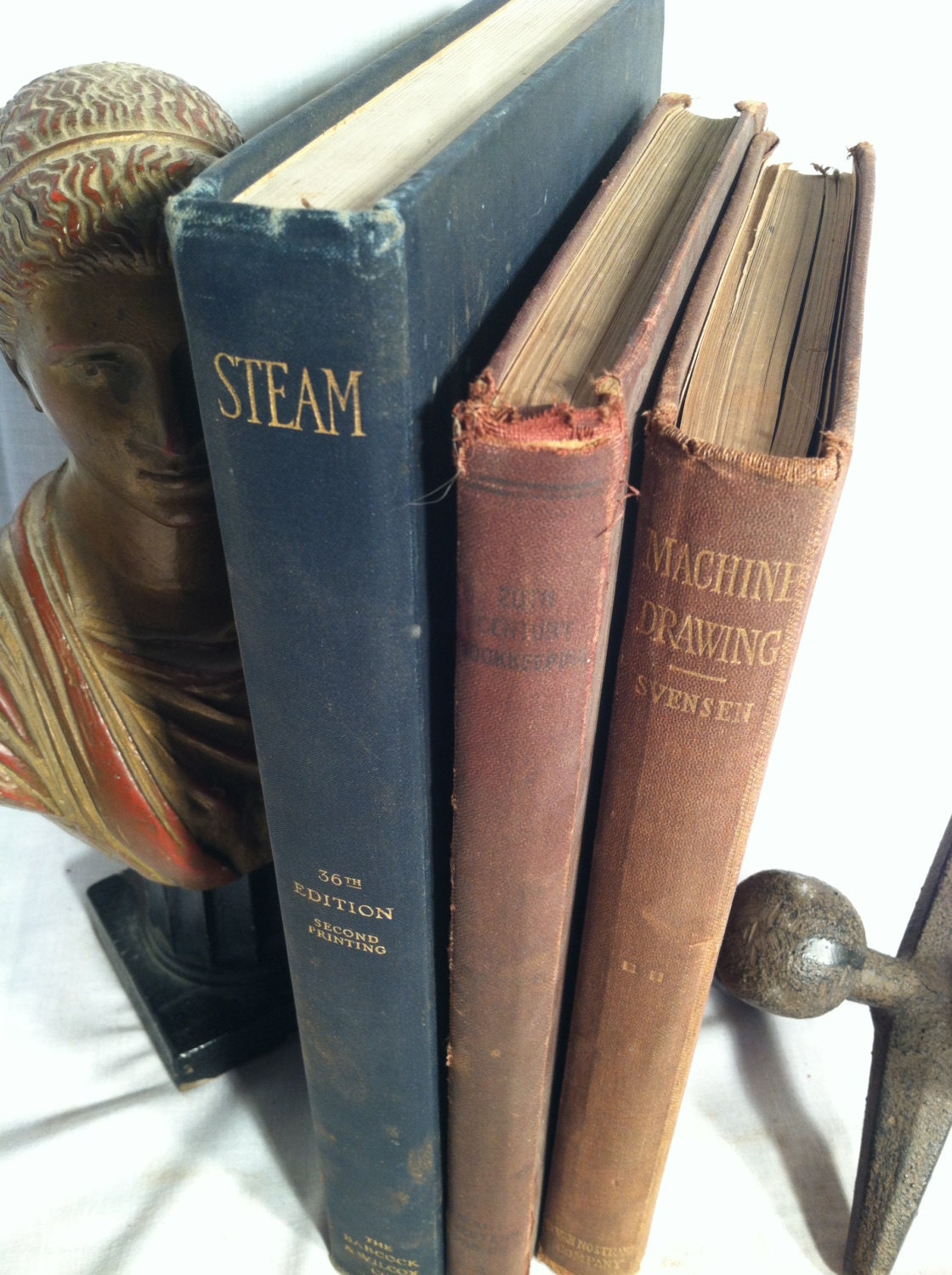 Vintage/Antique Book Bundle Shades of Black/Brown