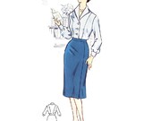 Plus Size (or any size) Vintage 1950s Skirt Pattern - PDF - Pattern No 42b: Connie Skirt