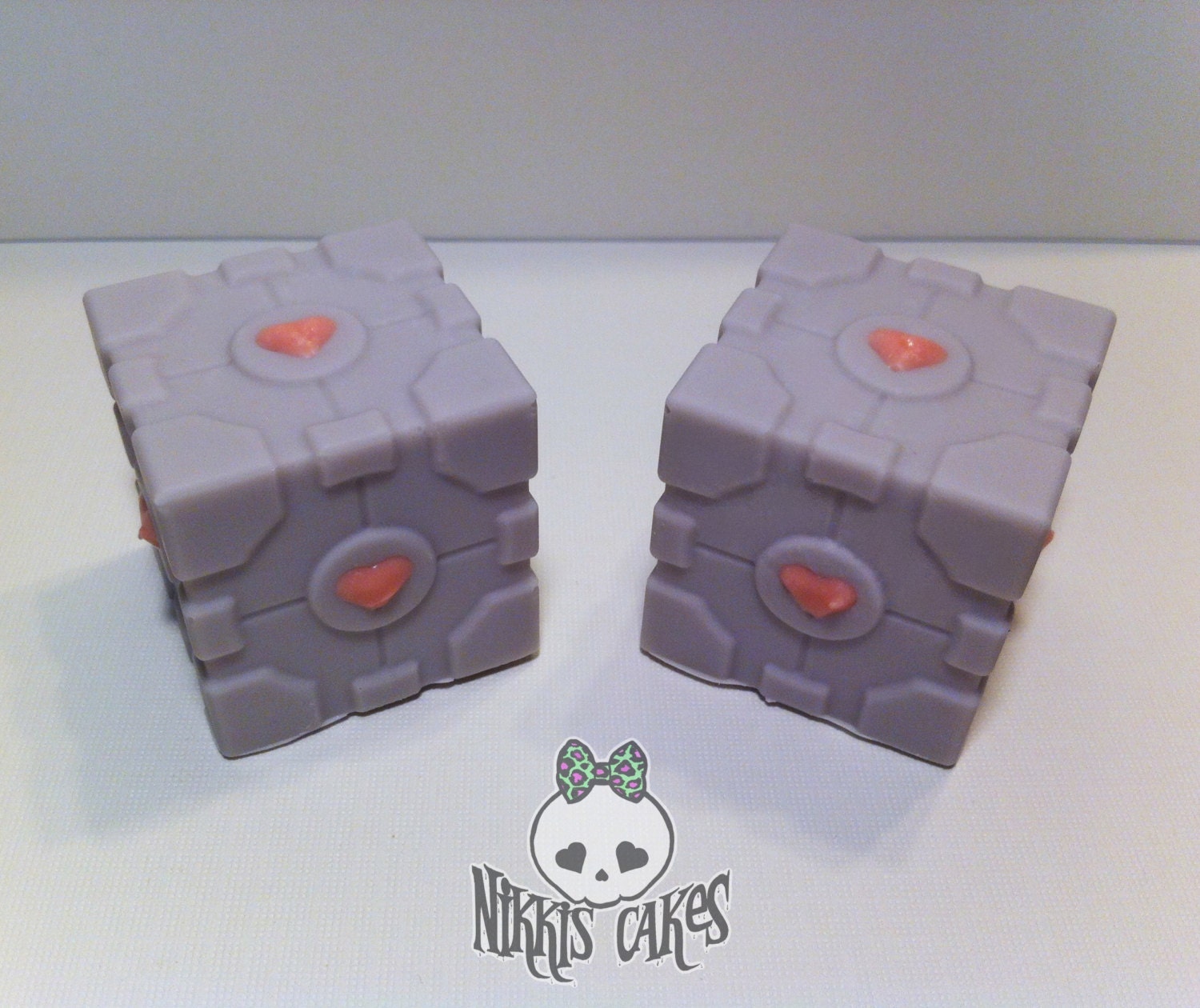 Portal Companion Cube Chocolate Truffles. 10 count. Filling and flavor of your choice.