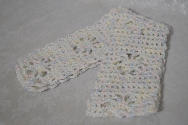 Lacy Crocheted Fashion Scarf