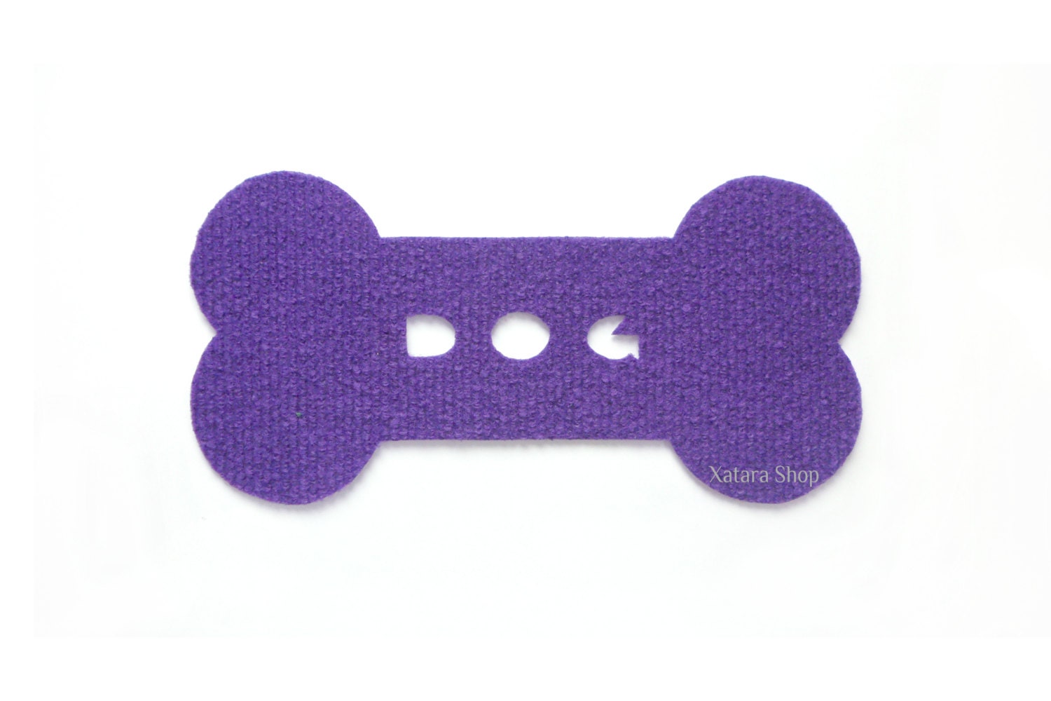 Custom pets mat. Bone shape rug for dog. Personalized name.