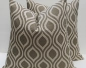 Decorative Throw Pillow Covers 16x16   Geometric Printed Fabric both sides housewares Home Decor Cushion Covers Decorator Pillow covers