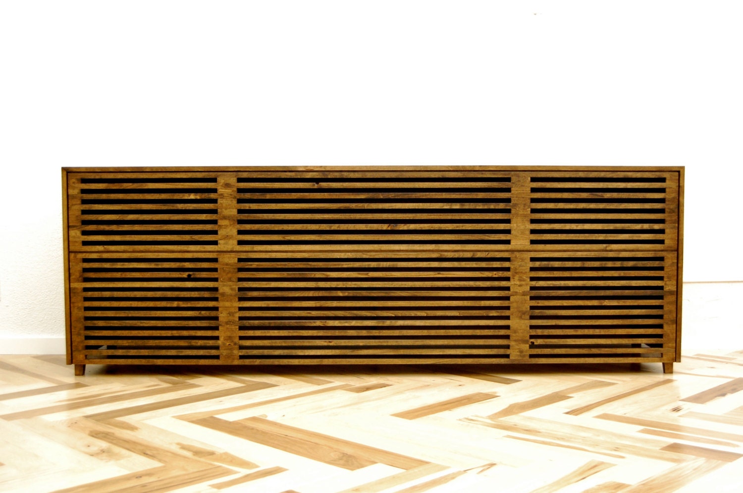 Rustic Walnut Console
