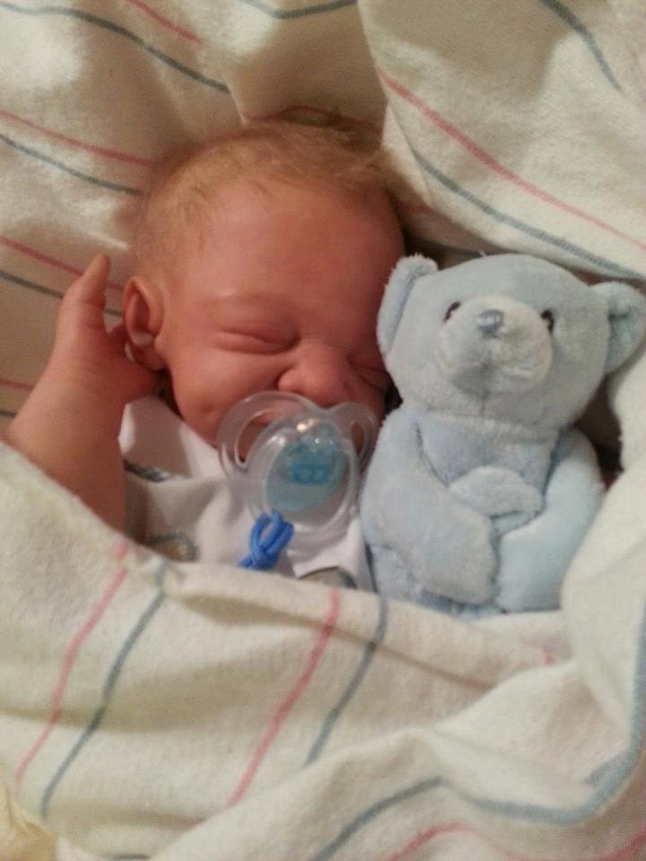 Adorable baby boy Dylan Thomas