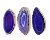 periwinkle blue agate slice - not drilled