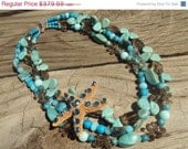 50% OFF SALE Turquoise Necklace by Amanda Lynne LUXE