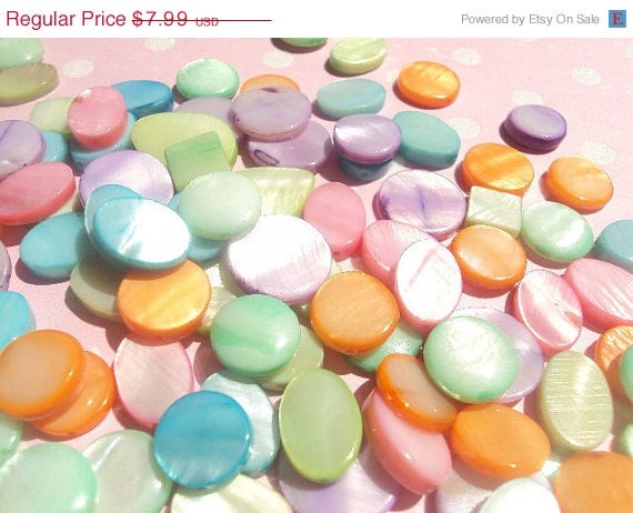 40% OFF SALE MOTHER Of Pearl Mop Pastel Beads 10-20mm 20 Pieces