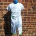 Girls white and green capri pants