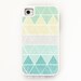 iPhone 4 Tough Case Geometric Frost- Silicone Lined