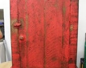 Primitive wall cabinet, Primitive kitchen cabinet, Primitive jelly cupboard, French Country wall cabinet