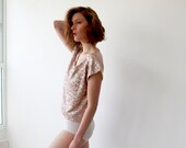 Glam top , Pink Blush , sequins shirt