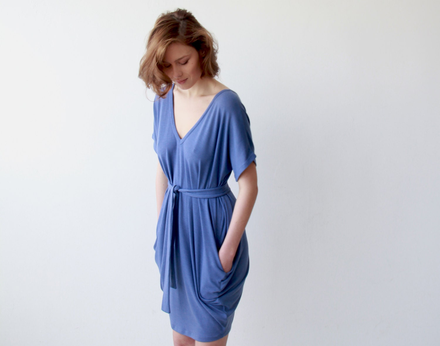 Blue tunic , Oversize tunic