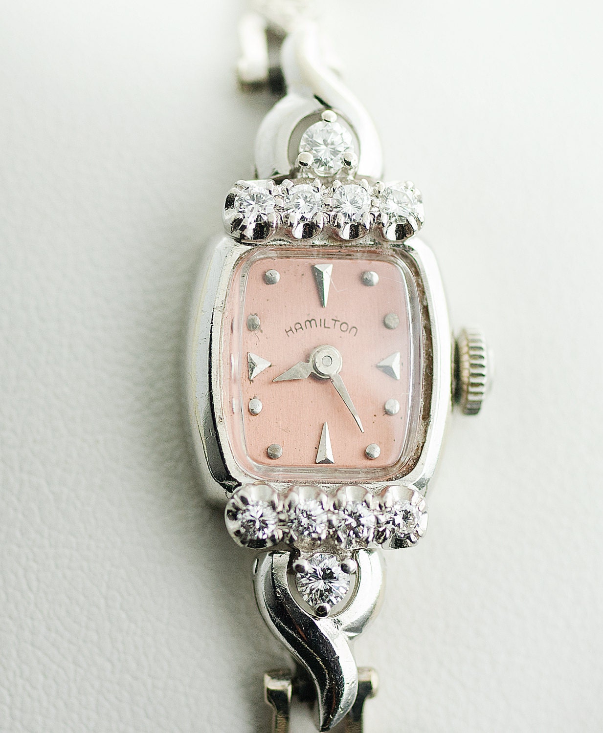 1950's Vintage Ladies Hamilton Diamond Watch