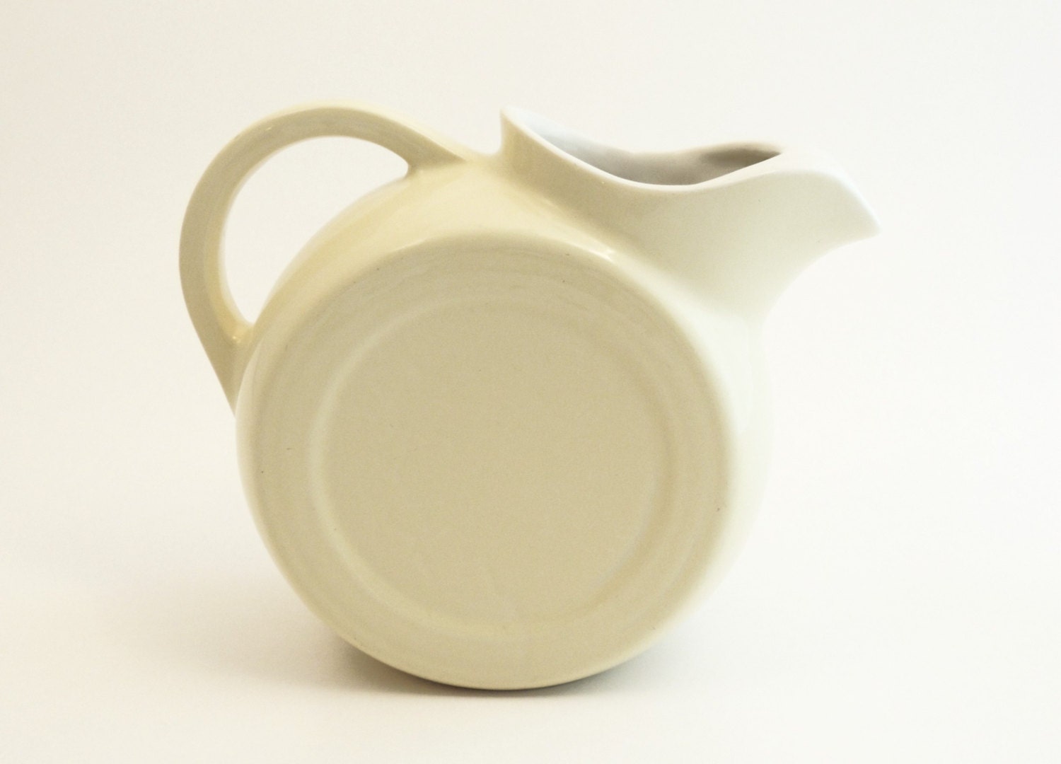 Coorsite Pottery - Art Deco Yellow Pitcher - Ceramic Stonewear