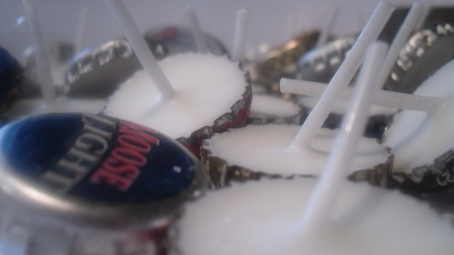 Beer Bottle Cap Candles