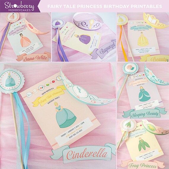 DIY Fairy Tale Princess Party Printables Il_570xn