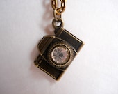 Bronze Camera Necklace